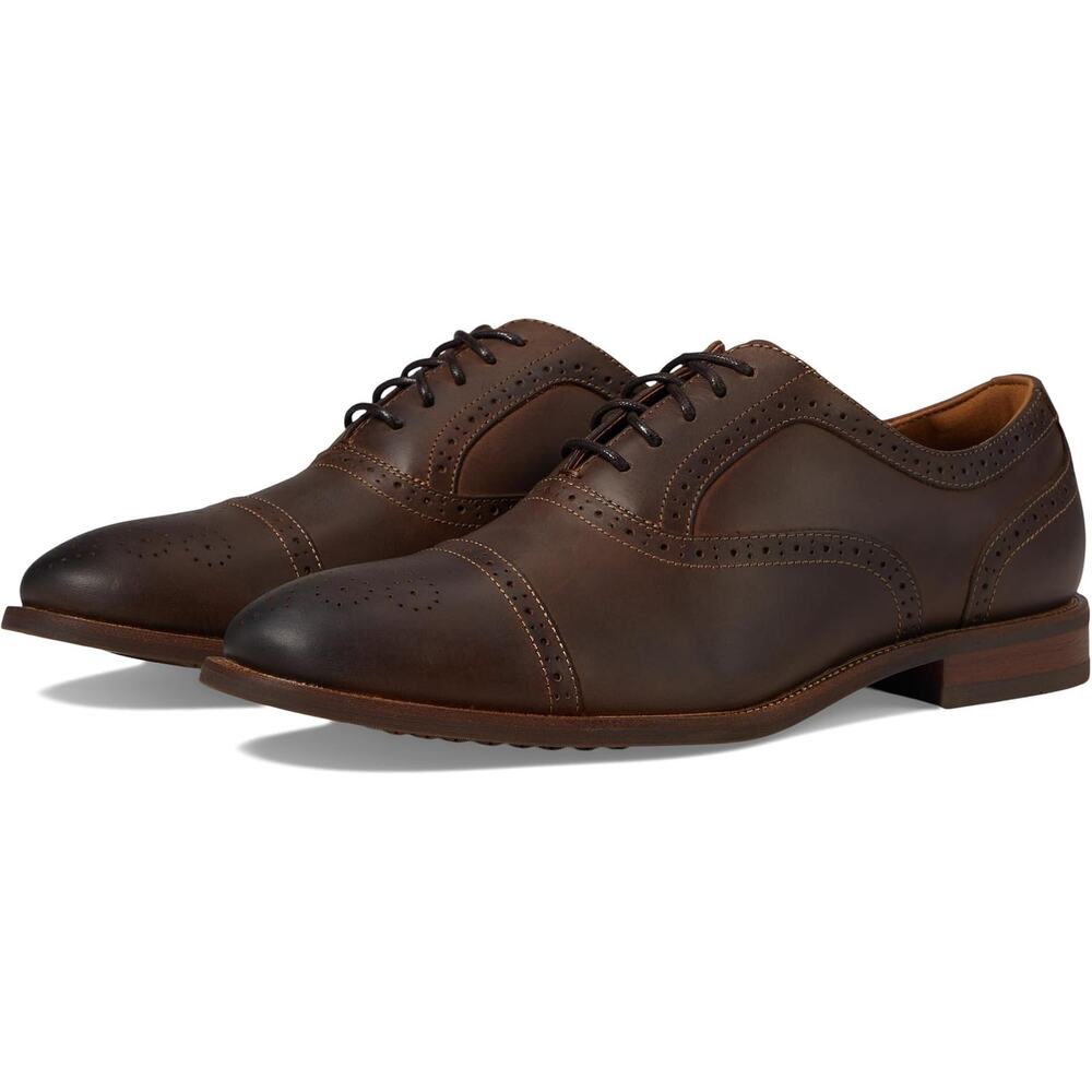 Florsheim Mens Cap Toe Bal Oxford Shoe Size 14M Brown Leather Lace Up NWOB - Picture 7 of 13